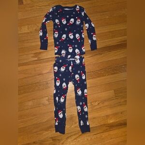 Kids Santa Print Pajama - Blue